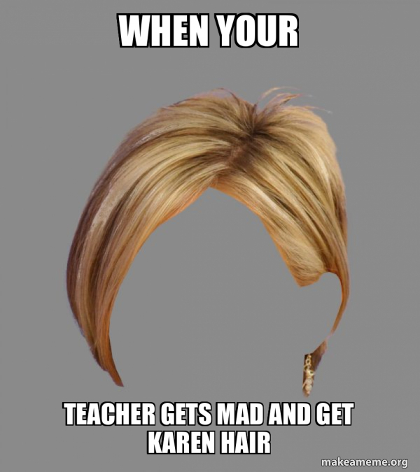 The Karen Hair meme