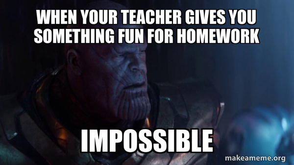 Thanos - Impossible meme