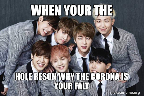 K-Pop Band BTS (Bangtan Boys) meme