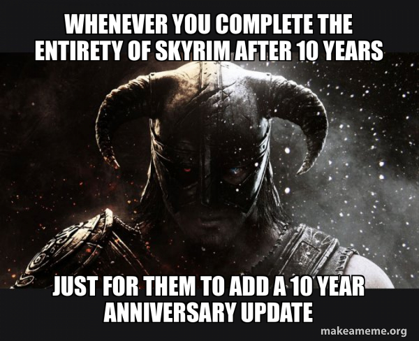 Skyrim meme