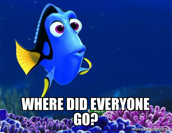 Dory from Nemo  (5 second memory) meme