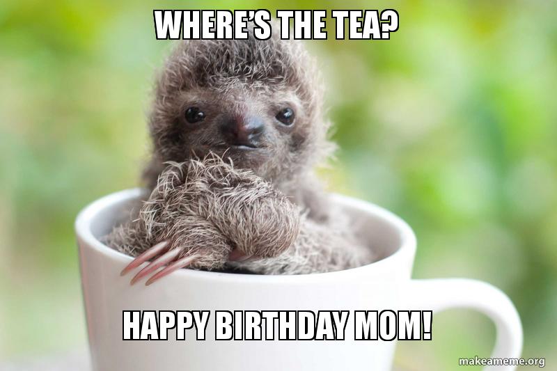 Where S The Tea Happy Birthday Mom Make A Meme