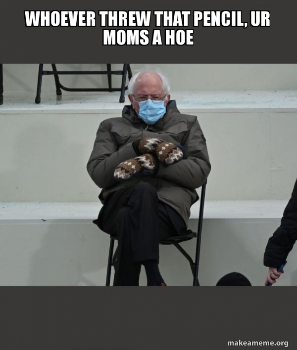 Bernie Sanders at the Inauguration meme