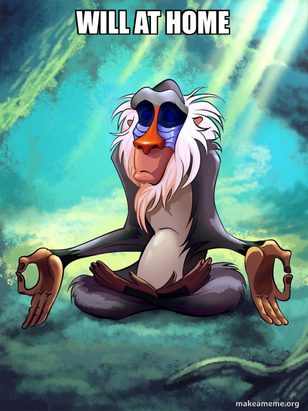 Rafiki Meditating - Lion King meme