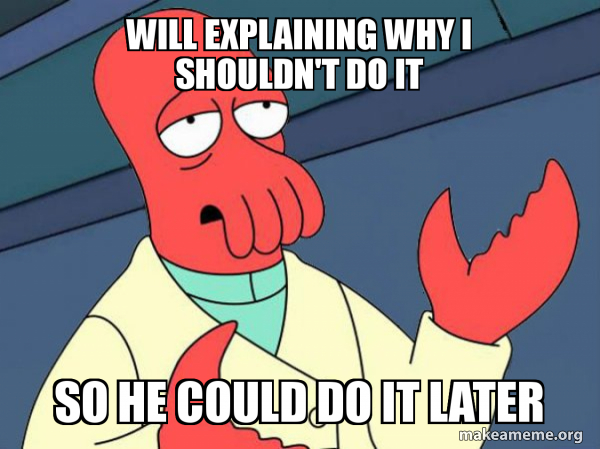 Tricky Zoidberg meme