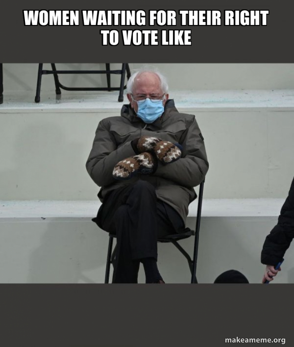 Bernie Sanders at the Inauguration meme