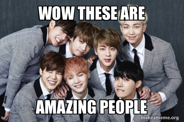 K-Pop Band BTS (Bangtan Boys) meme