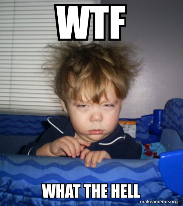 WTF What the hell - Monday Mornings Meme Generator