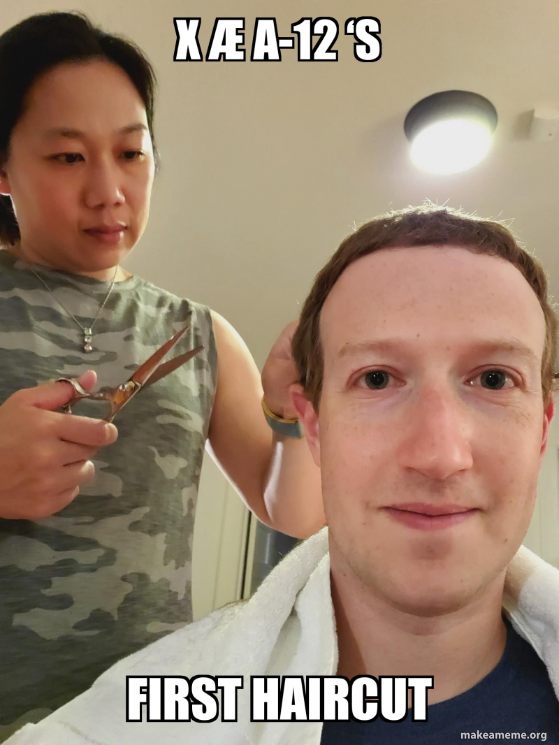 X Ae A 12 S First Haircut Make A Meme