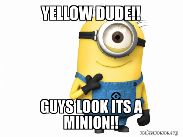 Thoughtful Minion  meme