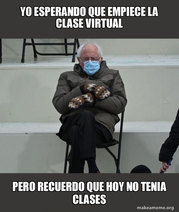 Bernie Sanders at the Inauguration meme