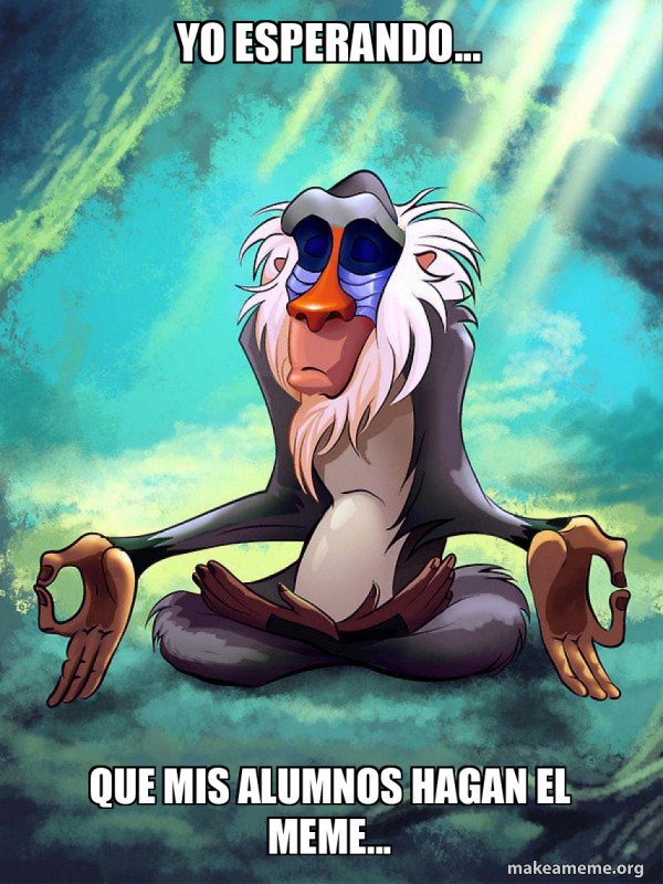 Rafiki Meditating - Lion King meme