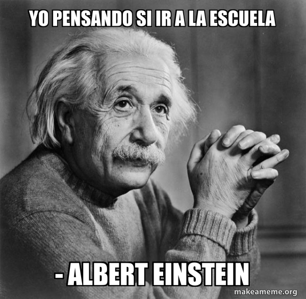 Serious Albert Einstein meme