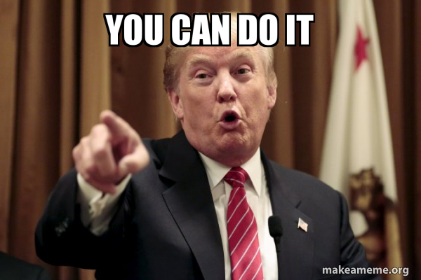 You Can Do It Donald Trump Says Make A Meme