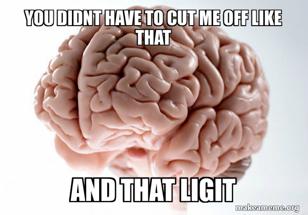 Scumbag Brain meme