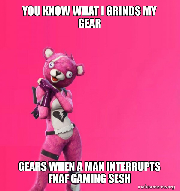 Creepy Bear Fortnite meme