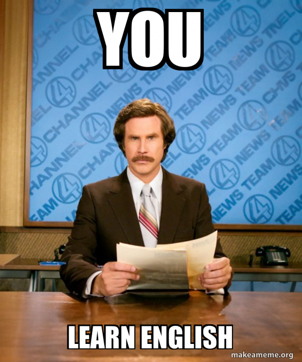 you learn English Breaking News Meme Generator