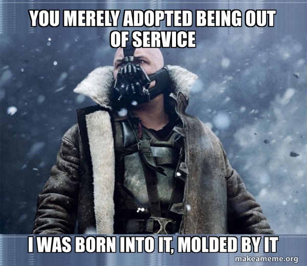 Bane (born into it, molded by it) meme