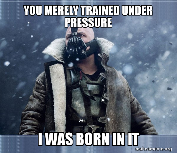 Bane (born into it, molded by it) meme