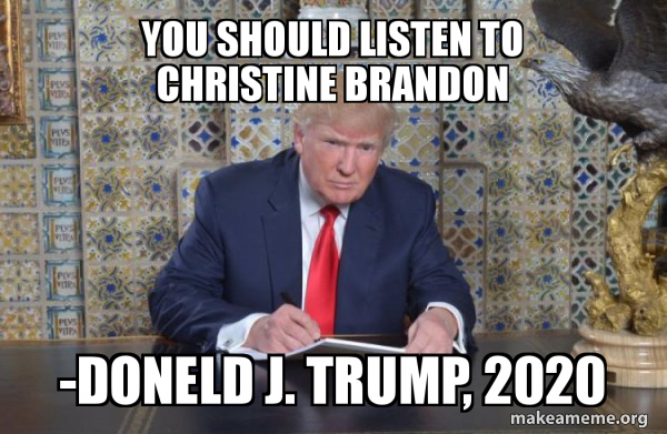 Donald Trump Writing Speech meme