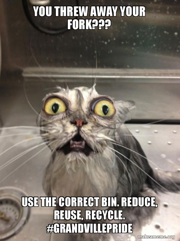 You threw away your fork??? Use the correct bin. Reduce, reuse, recycle ...