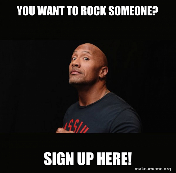 Dwayne Johnson (The Rock) meme