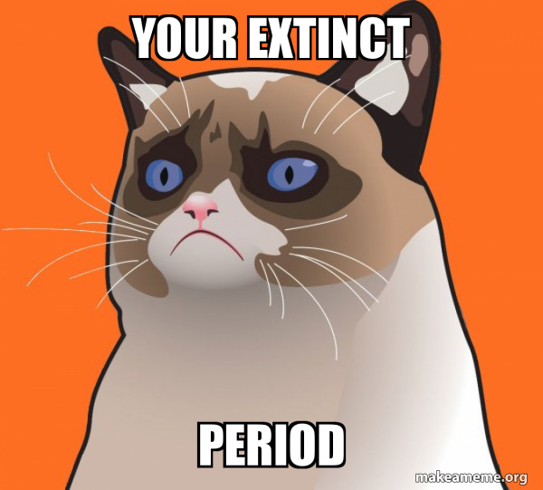 Cartoon Grumpy Cat meme