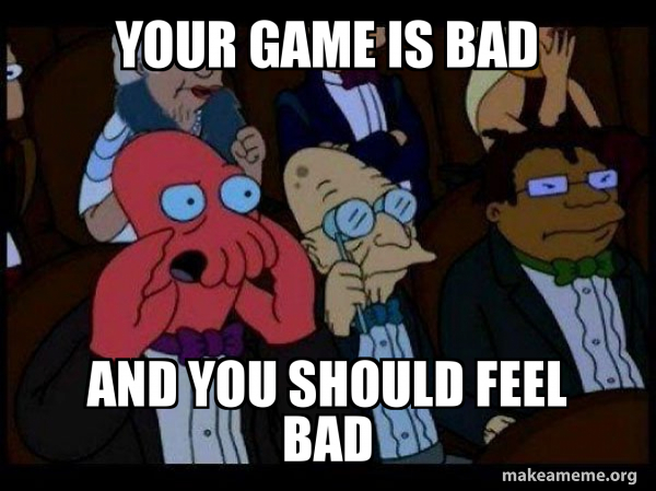 Your meme is bad and you should feel bad - Zoidberg meme