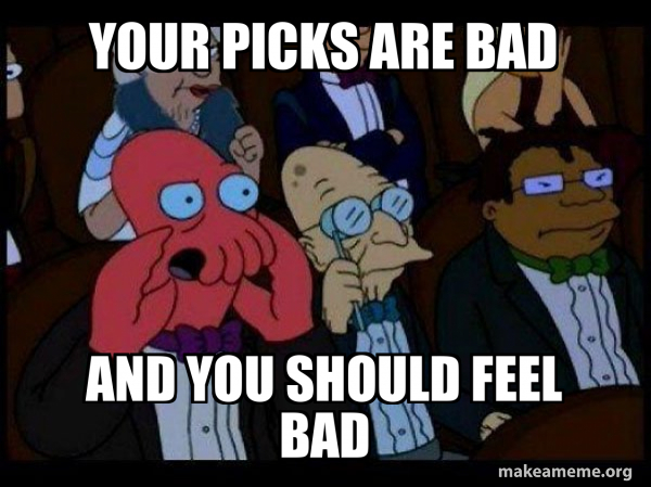 Your meme is bad and you should feel bad - Zoidberg meme