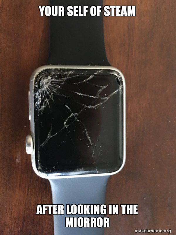 Broken Apple Watch meme