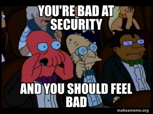 Your meme is bad and you should feel bad - Zoidberg meme