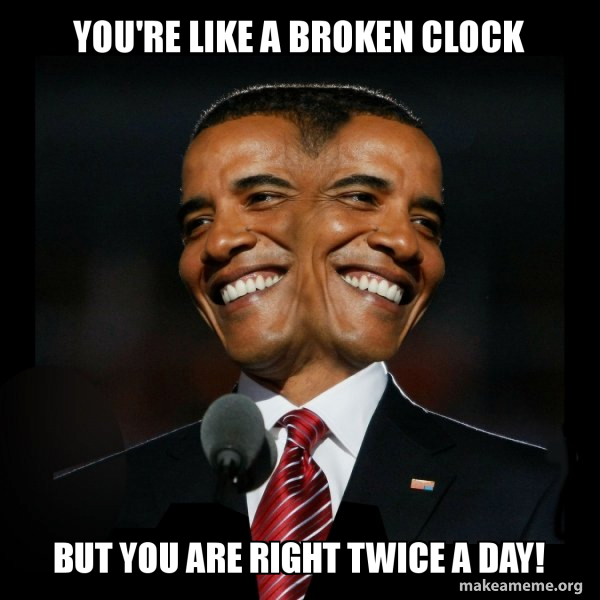 Two Faced Obama meme