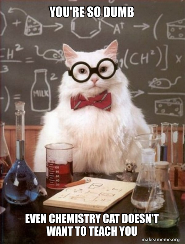 Chemistry Cat meme