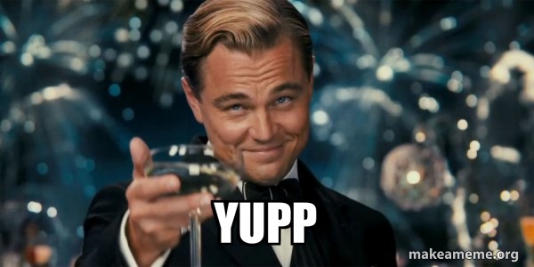 yupp - Great Gatsby Reaction - Leonardo DiCaprio Toast Meme Generator