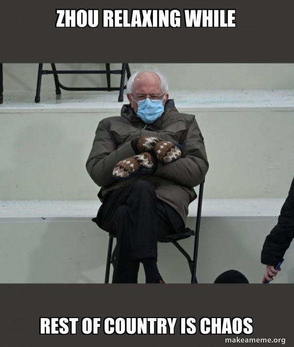 Bernie Sanders at the Inauguration meme